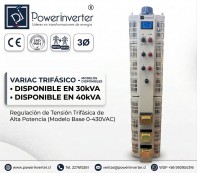 VARIAC 0-430VAC/50000VA TRIFASICO 380VAC